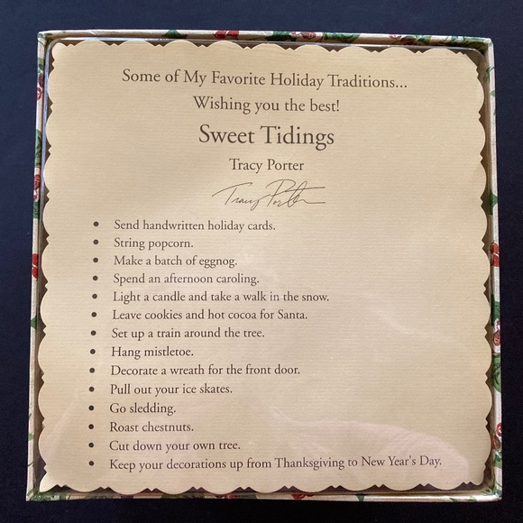 Tracy Porter Sweet Tidings Handcrafted Set of 10 Holiday Ornaments/NEW IN BOX! - Picture 12 of 12